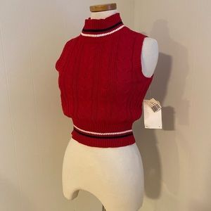 Vintage turtleneck sweater vest